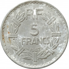5 франков 1947 Франция B из оборота