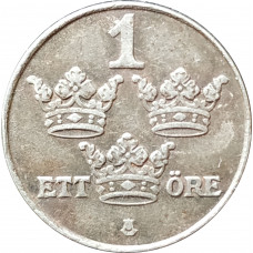 1 эре 1950 Швеция из оборота