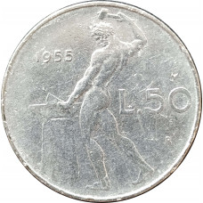 50 лир 1955 Италия из оборота