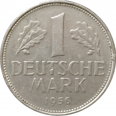 1 марка 1956 Германия F из оборота