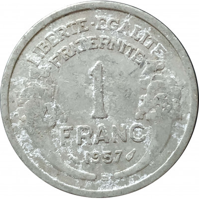 1 франк 1957 Франция B из оборота