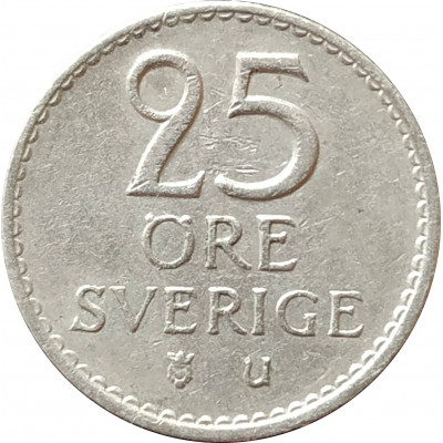 25 эре 1960 Швеция из оборота 25 эре 1960 Швеция из оборота