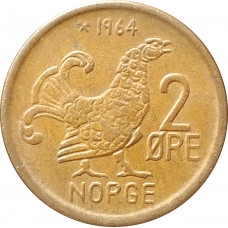 2 эре 1964 Норвегия из оборота