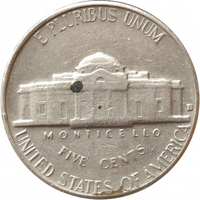 5 центов 1964 США D из оборота