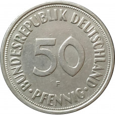 50 пфеннигов 1967 Германия F из оборота