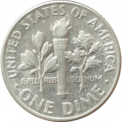 1 дайм 1969 США D из оборота 1 дайм 1969 США D из оборота
