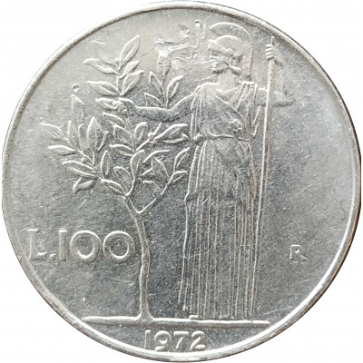 100 лир 1972 Италия из оборота 100 лир 1972 Италия из оборота