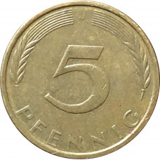 5 пфеннигов 1972 Германия ФРГ J из оборота