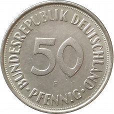 50 пфеннигов 1972 Германия F  из оборота