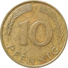 10 пфеннигов 1976 Германия F из оборота