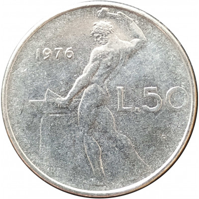 50 лир 1976 Италия из оборота 50 лир 1976 Италия из оборота