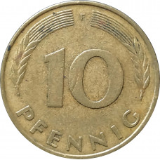10 пфеннигов 1978 Германия F из оборота