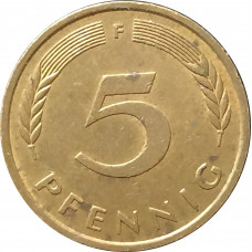 5 пфеннигов 1978 Германия F из оборота
