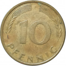 10 пфеннигов 1981 Германия F из оборота