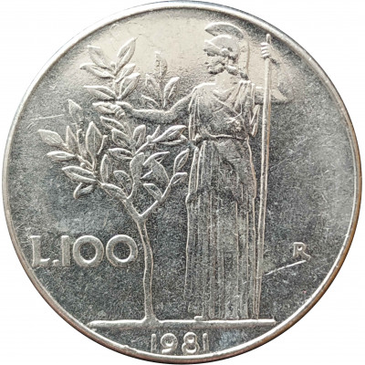 100 лир 1981 Италия из оборота 100 лир 1981 Италия из оборота