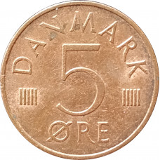 5 эре 1981 Дания из оборота