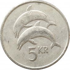 5 крон 1981 Исландия из оборота