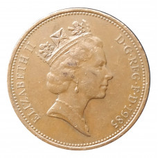 2 пенса 1985 Великобритания из оборота