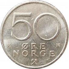 50 эре 1986 Норвегия из оборота