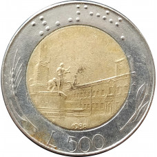 500 лир 1988 Италия из оборота