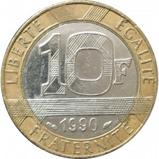 10 франков 1990 Франция из оборота