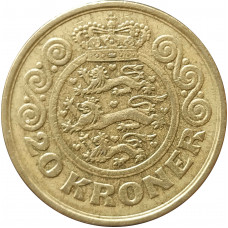 20 крон 1991 Дания из оборота