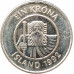 1 крона 1992 Исландия из оборота