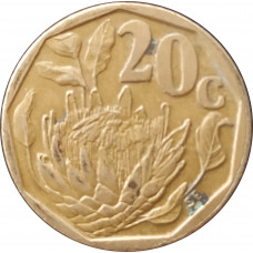 20 центов 1994 ЮАР из оборота