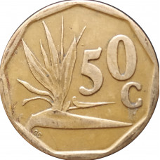 50 центов 1994 ЮАР из оборота