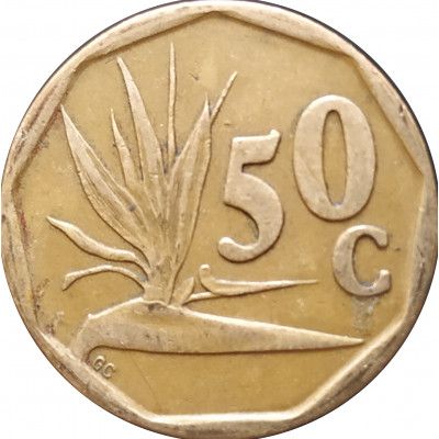 50 центов 1994 ЮАР из оборота 50 центов 1994 ЮАР из оборота