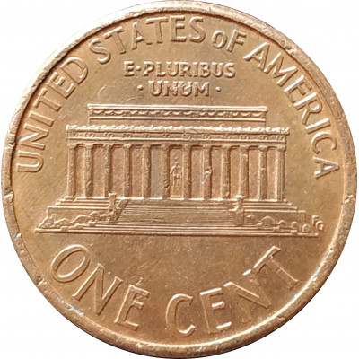 1 цент 1995 США D из оборота