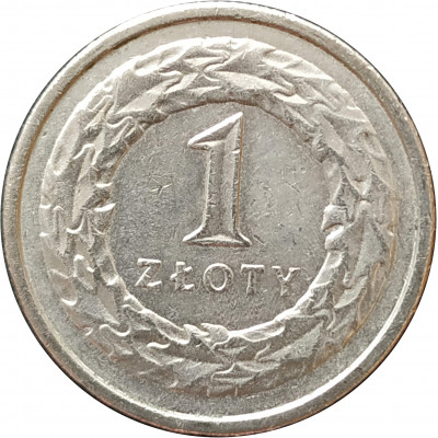 1 злотый 1995 Польша из оборота 1 злотый 1995 Польша из оборота