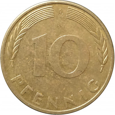 10 пфеннигов 1995 Германия A из оборота