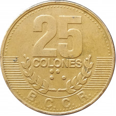 25 колонов 1995 Коста-Рика из оборота