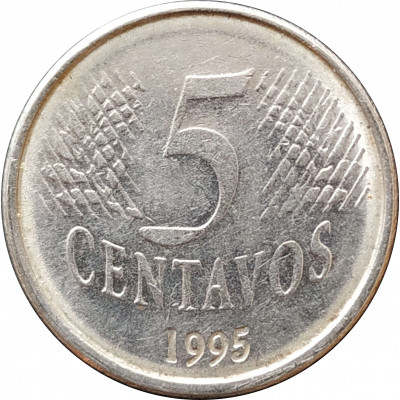 5 сентаво 1995 Бразилия из оборота 5 сентаво 1995 Бразилия из оборота
