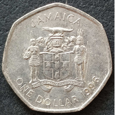 1 доллар 1996 Ямайка из оборота