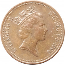 1 пенни 1996 Великобритания из оборота