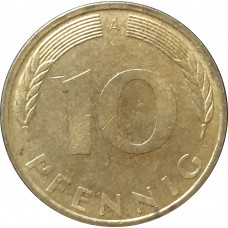 10 пфеннигов 1996 Германия A из оборота
