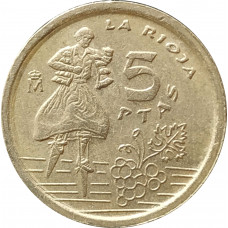 5 песет 1996 Испания из оборота
