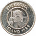 1 крона 1999 Исландия из оборота