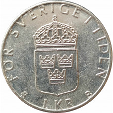 1 крона 1999 Швеция из оборота
