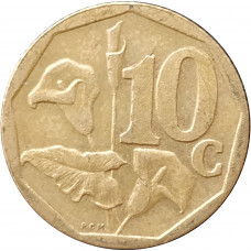 10 центов 1999 ЮАР из оборота