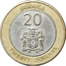 20 долларов 2000 Ямайка из оборота