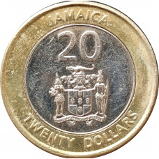 20 долларов 2001 Ямайка из оборота