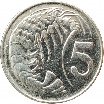5 центов 2002 Каймановы острова из оборота 5 центов 2002 Каймановы острова из оборота