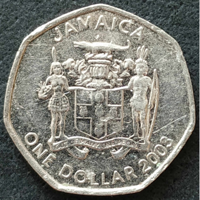 1 доллар 2003 Ямайка из оборота 1 доллар 2003 Ямайка из оборота