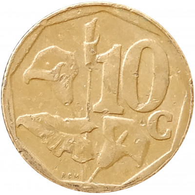 10 центов 2003 ЮАР из оборота 10 центов 2003 ЮАР из оборота