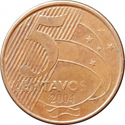 5 сентаво 2004 Бразилия из оборота 5 сентаво 2004 Бразилия из оборота