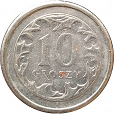 10 грошей 2005 Польша из оборота