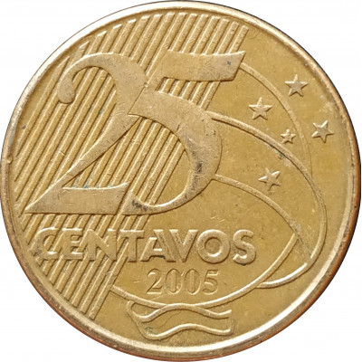 25 сентаво 2005 Бразилия из оборота 25 сентаво 2005 Бразилия из оборота
